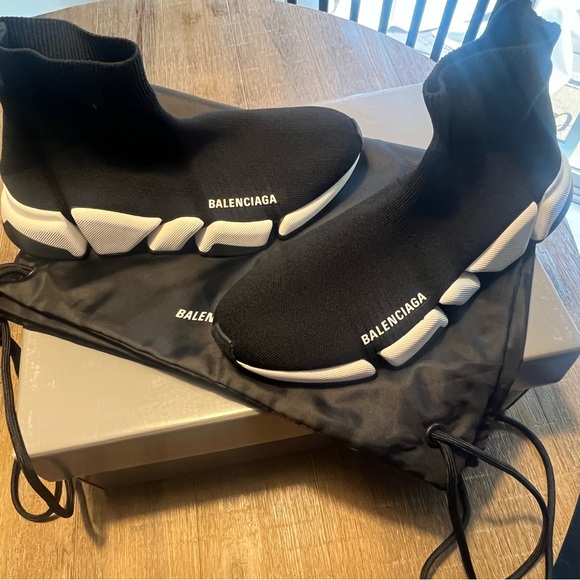 Balenciaga Speed 2.0 sneakers 38 Black w/ box & dustbag - Picture 1 of 5